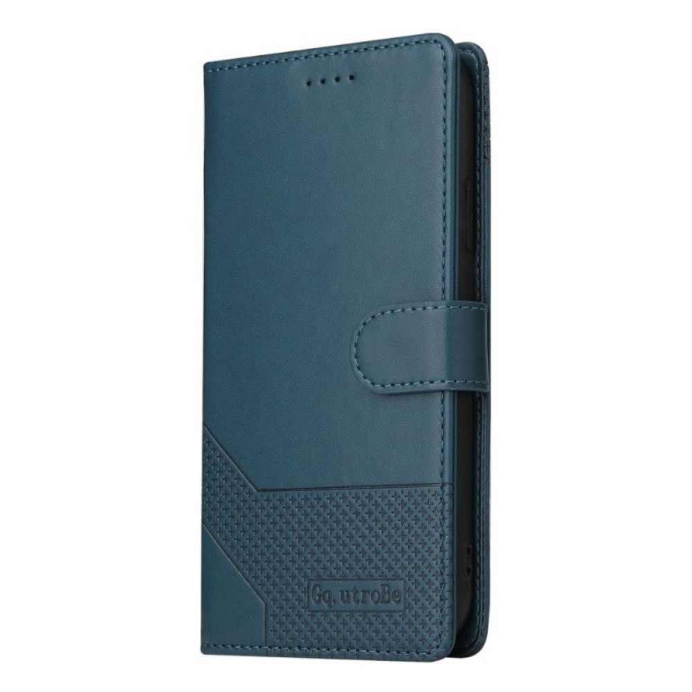 Folio-hoesje voor Samsung Galaxy M12 / A12 Ledereffect Gq.utrobe