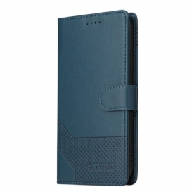 Folio-hoesje voor Samsung Galaxy M12 / A12 Ledereffect Gq.utrobe