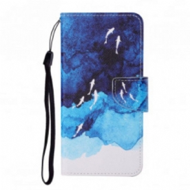 Folio-hoesje voor Samsung Galaxy M12 / A12 Zee Met String