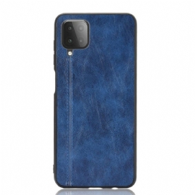 Hoesje voor Samsung Galaxy M12 / A12 Couture-leereffect