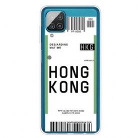 Hoesje voor Samsung Galaxy M12 / A12 Instapkaart Naar Hongkong