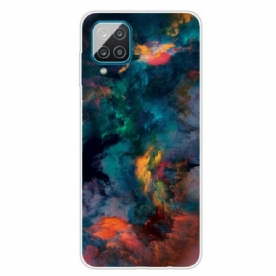 Hoesje voor Samsung Galaxy M12 / A12 Kleurrijke Wolken