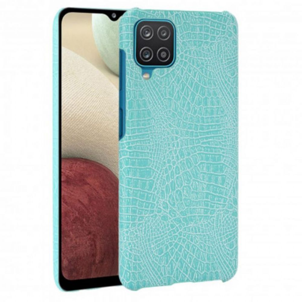 Hoesje voor Samsung Galaxy M12 / A12 Krokodillenhuid-effect