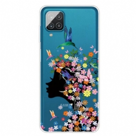 Hoesje voor Samsung Galaxy M12 / A12 Mooi Bloemhoofd