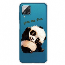 Hoesje voor Samsung Galaxy M12 / A12 Naadloze Panda Geef Me Vijf