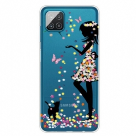 Telefoonhoesje voor Samsung Galaxy M12 / A12 Mooi Bloemhoofd