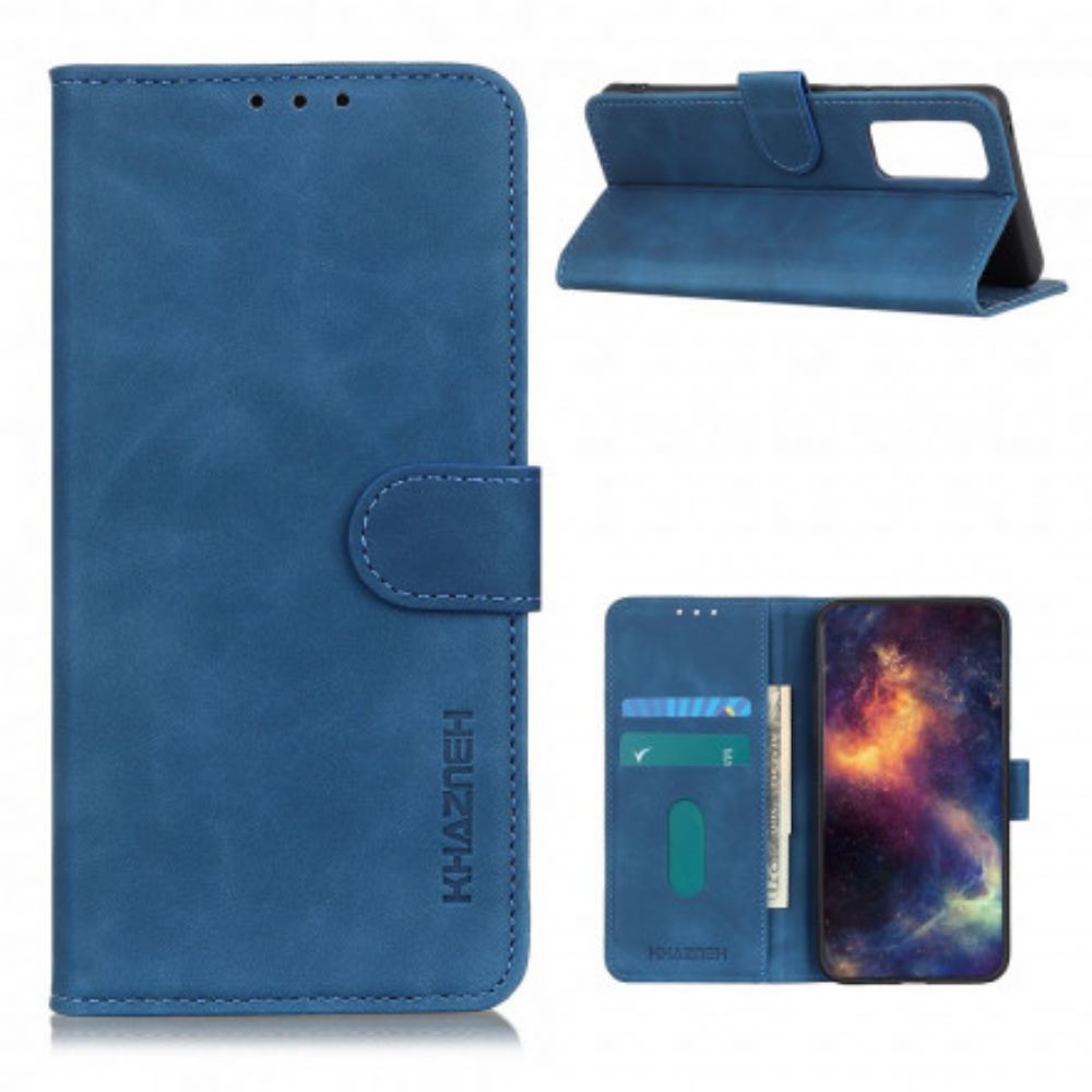 Flip Case voor Oppo Find X3 Lite Mat Vintage Leereffect Khazneh