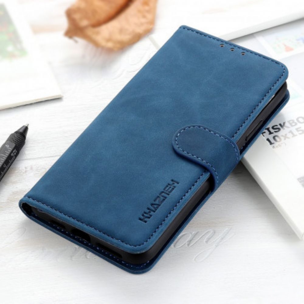 Flip Case voor Oppo Find X3 Lite Mat Vintage Leereffect Khazneh