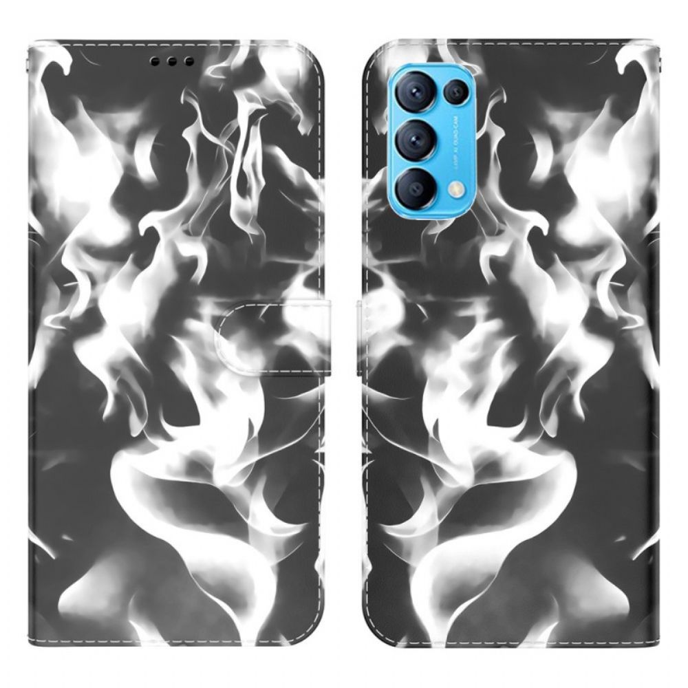 Folio-hoesje voor Oppo Find X3 Lite Abstract Patroon