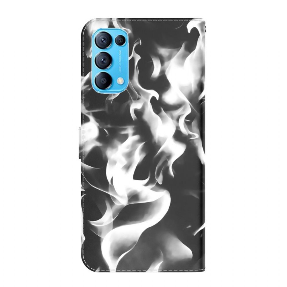 Folio-hoesje voor Oppo Find X3 Lite Abstract Patroon