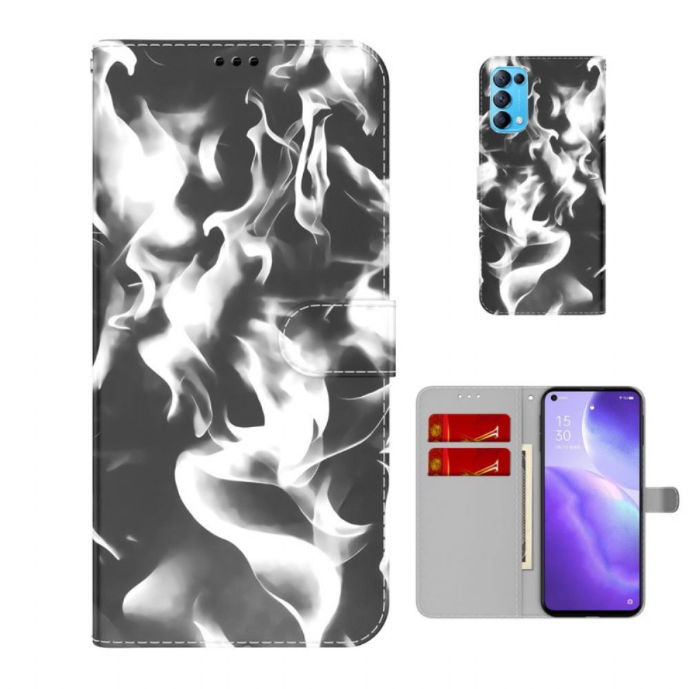 Folio-hoesje voor Oppo Find X3 Lite Abstract Patroon