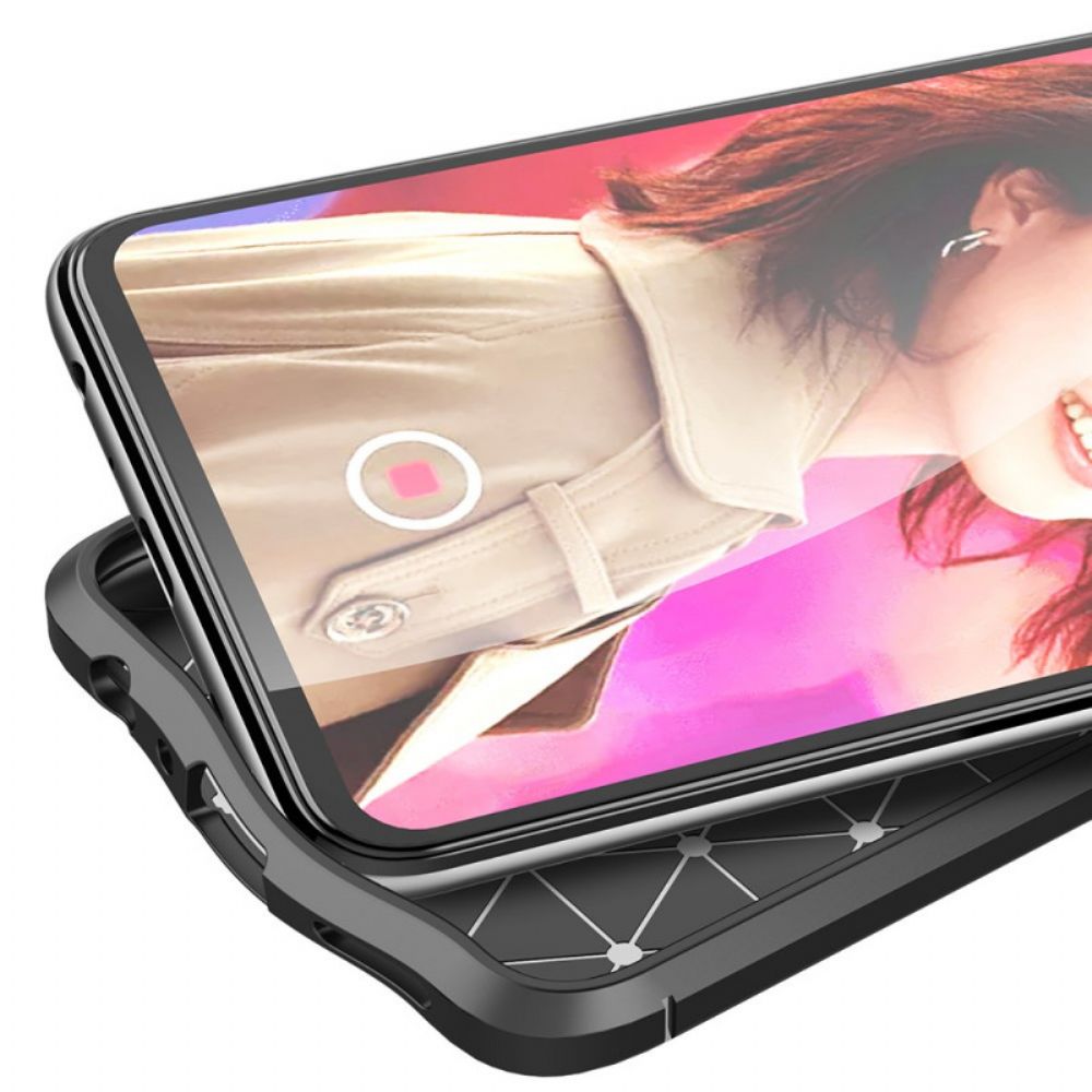 Hoesje voor Oppo Find X3 Lite Dubbele Lijn Litchi Leder Effect