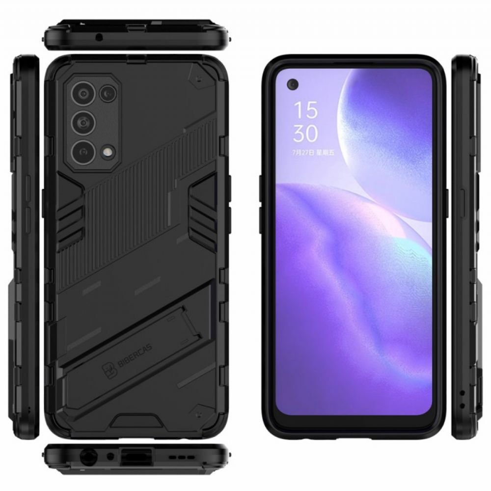 Hoesje voor Oppo Find X3 Lite Handsfree Twee Standen Verwijderbare Standaard