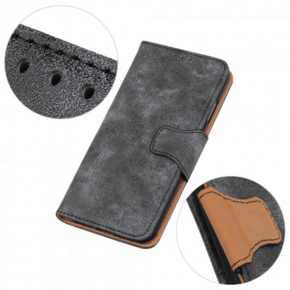 Folio-hoesje voor Sony Xperia 5 III Flip Case Vintage Dubbelzijdige Magnetische Klep