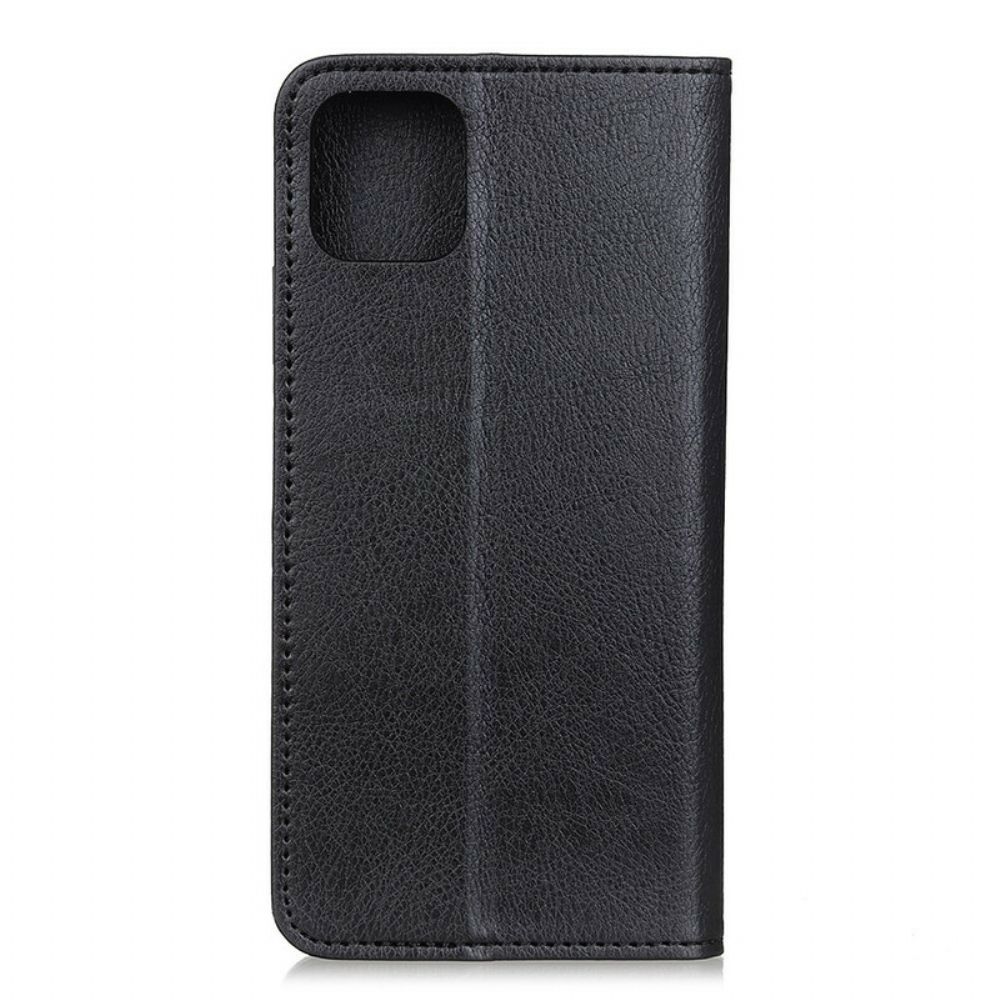 Bescherming Hoesje voor iPhone 12 / 12 Pro Folio-hoesje Business Split Litchi Leer