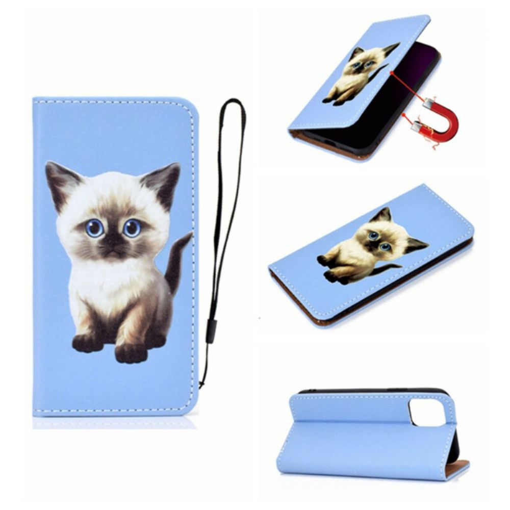 Bescherming Hoesje voor iPhone 12 / 12 Pro Folio-hoesje Superster Kat