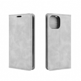 Bescherming Hoesje voor iPhone 12 / 12 Pro Folio-hoesje Zacht Leereffect