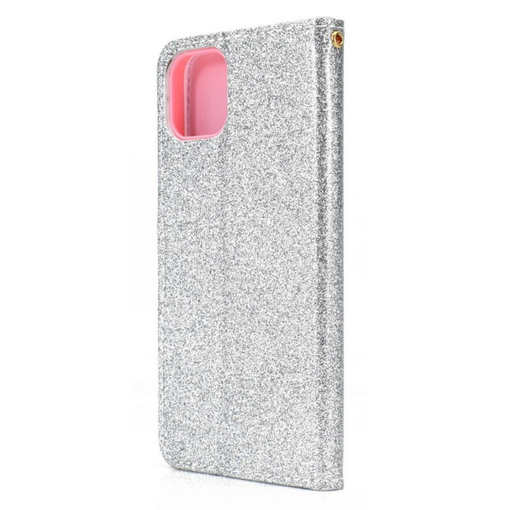 Flip Case voor iPhone 12 / 12 Pro Pailletten