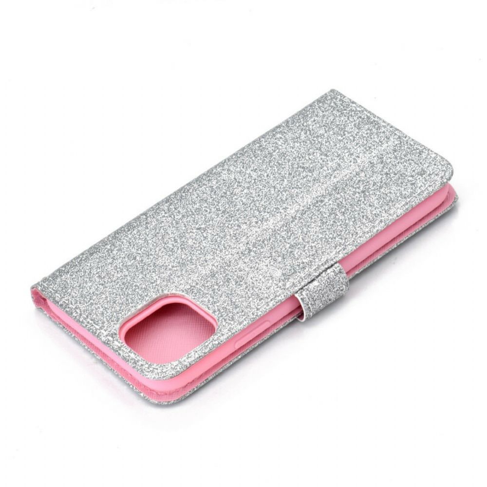 Flip Case voor iPhone 12 / 12 Pro Pailletten