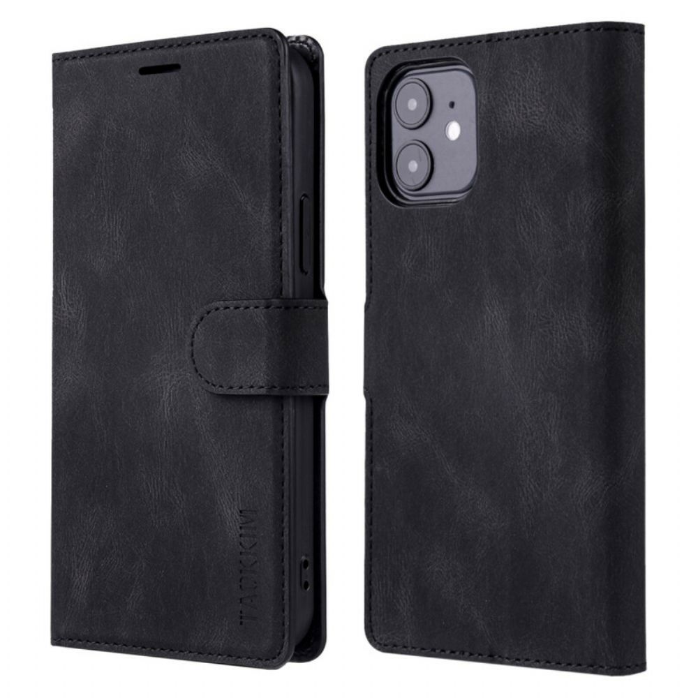 Flip Case voor iPhone 12 / 12 Pro Taokkim Lederen Stijl