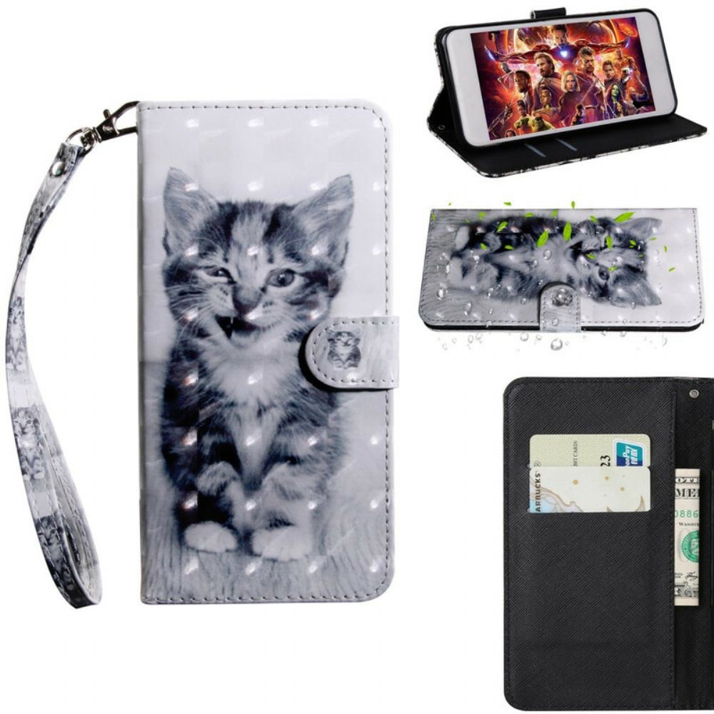 Folio-hoesje voor iPhone 12 / 12 Pro Lichtvlek Ignatius De Kitten