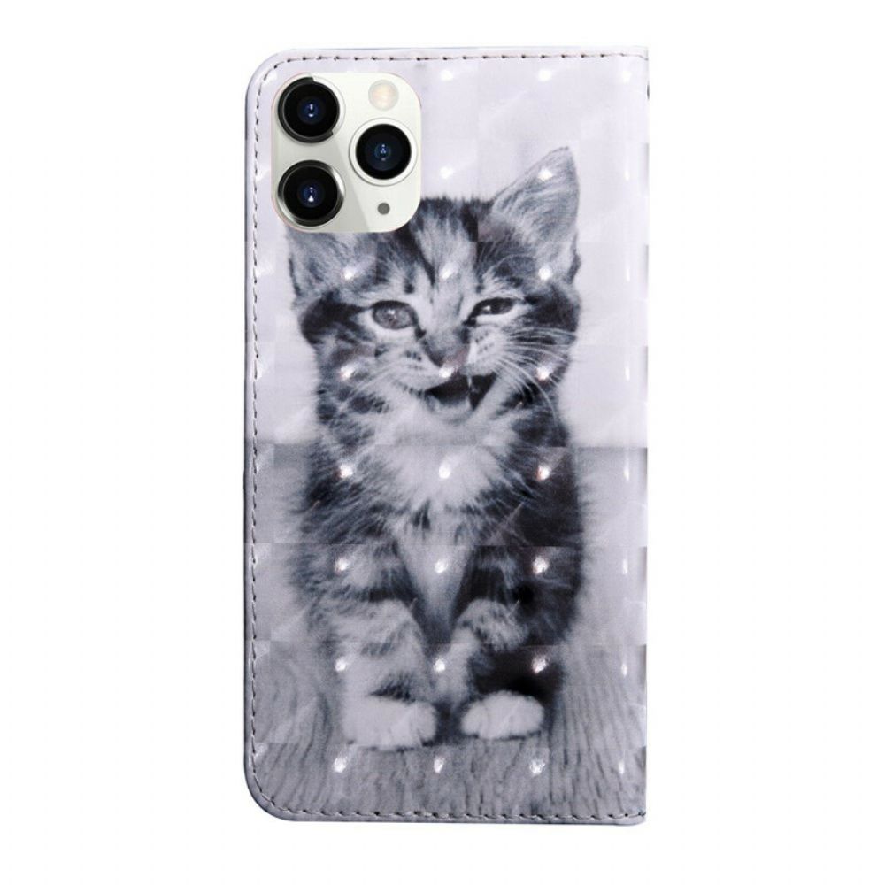 Folio-hoesje voor iPhone 12 / 12 Pro Lichtvlek Ignatius De Kitten