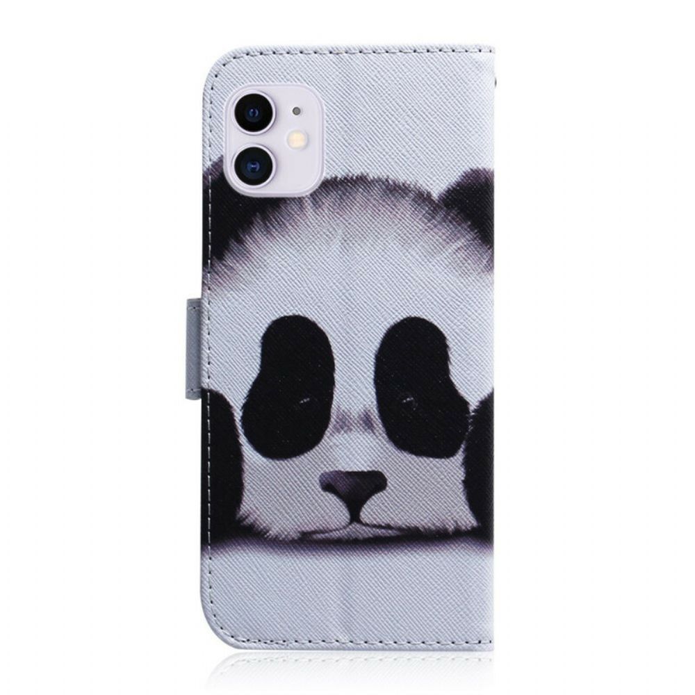 Folio-hoesje voor iPhone 12 / 12 Pro Pandagezicht