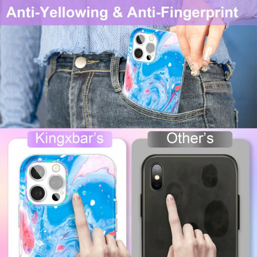 Hoesje voor iPhone 12 / 12 Pro Artistieke Kingxbar