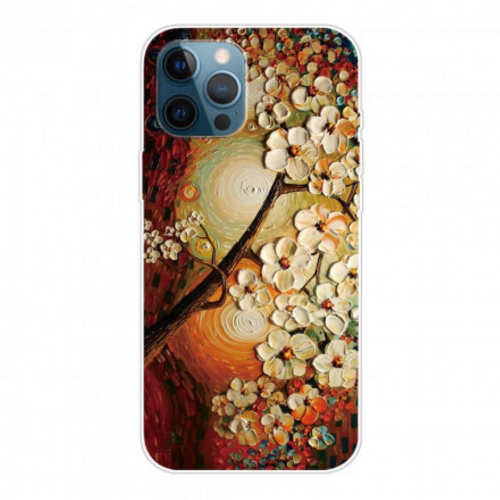 Hoesje voor iPhone 12 / 12 Pro Flexibele Bloemen