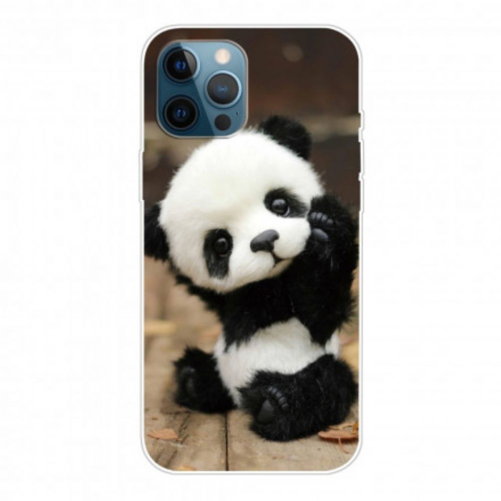 Hoesje voor iPhone 12 / 12 Pro Flexibele Panda