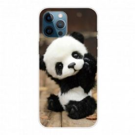 Hoesje voor iPhone 12 / 12 Pro Flexibele Panda