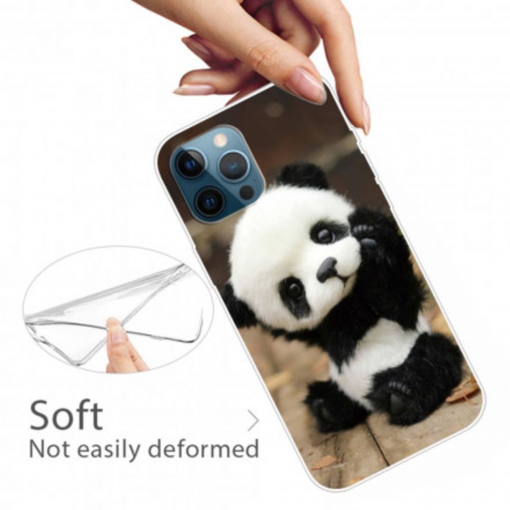 Hoesje voor iPhone 12 / 12 Pro Flexibele Panda