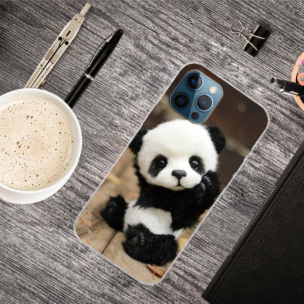 Hoesje voor iPhone 12 / 12 Pro Flexibele Panda