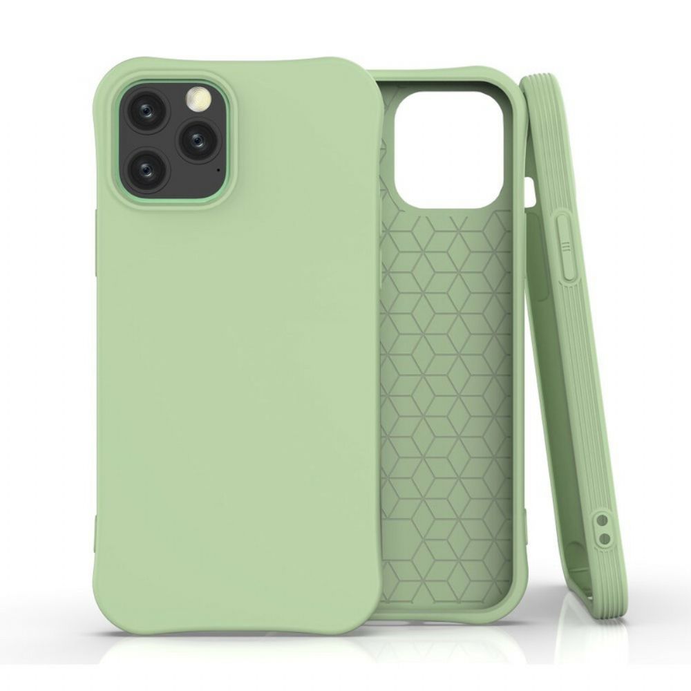 Hoesje voor iPhone 12 / 12 Pro Flexibele Siliconenmat