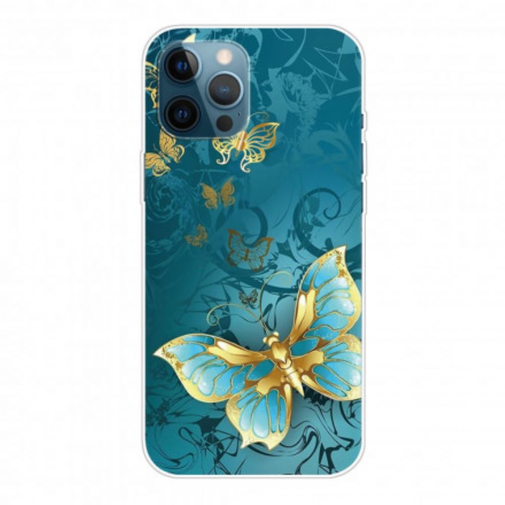 Hoesje voor iPhone 12 / 12 Pro Flexibele Vlinders