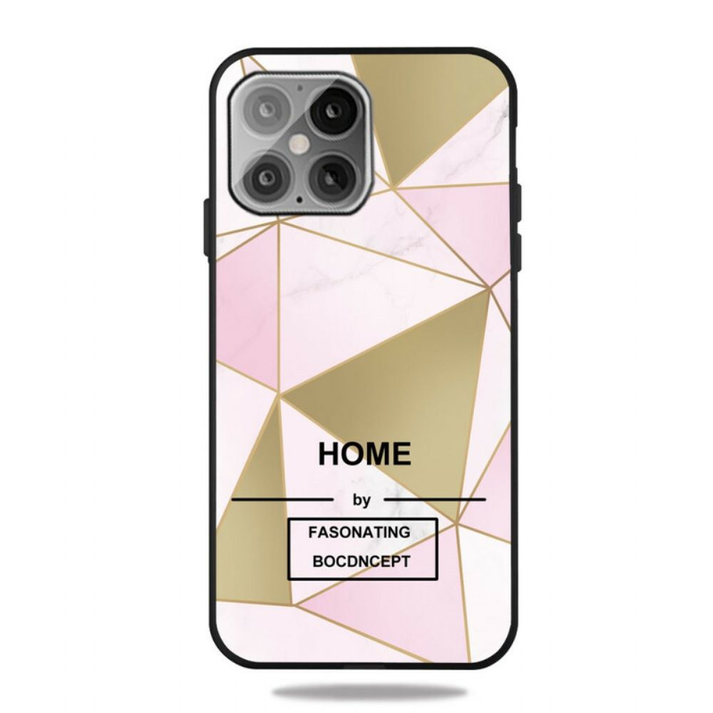 Hoesje voor iPhone 12 / 12 Pro Gestileerd Marmer