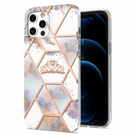 Hoesje voor iPhone 12 / 12 Pro Gevlekte Kroon