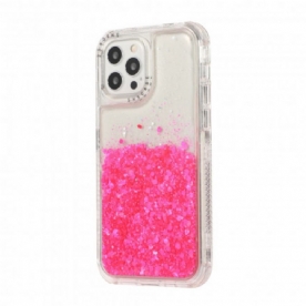 Hoesje voor iPhone 12 / 12 Pro Glitterpoeder