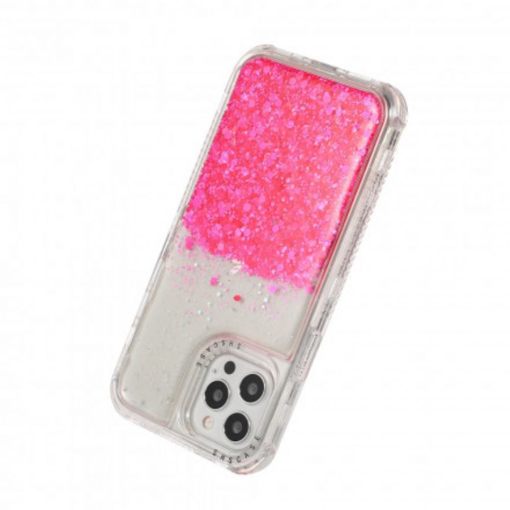 Hoesje voor iPhone 12 / 12 Pro Glitterpoeder