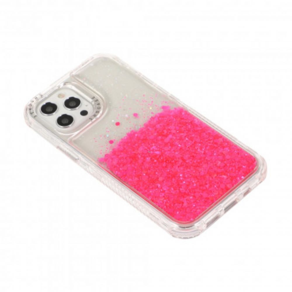 Hoesje voor iPhone 12 / 12 Pro Glitterpoeder