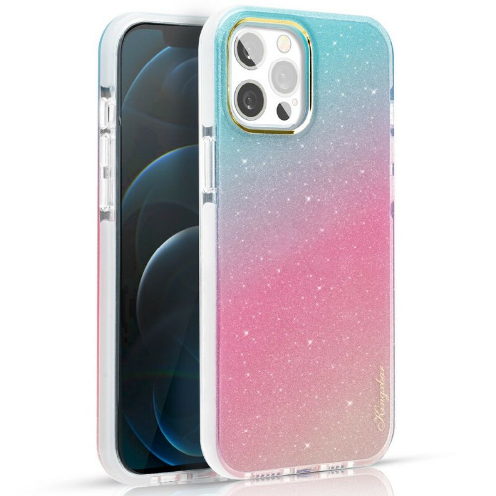 Hoesje voor iPhone 12 / 12 Pro Kingxbar Veelkleurige Pailletten