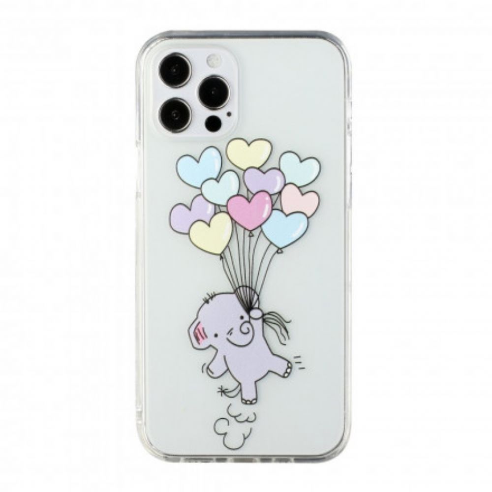 Hoesje voor iPhone 12 / 12 Pro Olifantenballonnen