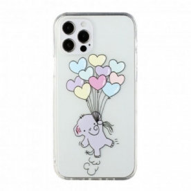 Hoesje voor iPhone 12 / 12 Pro Olifantenballonnen