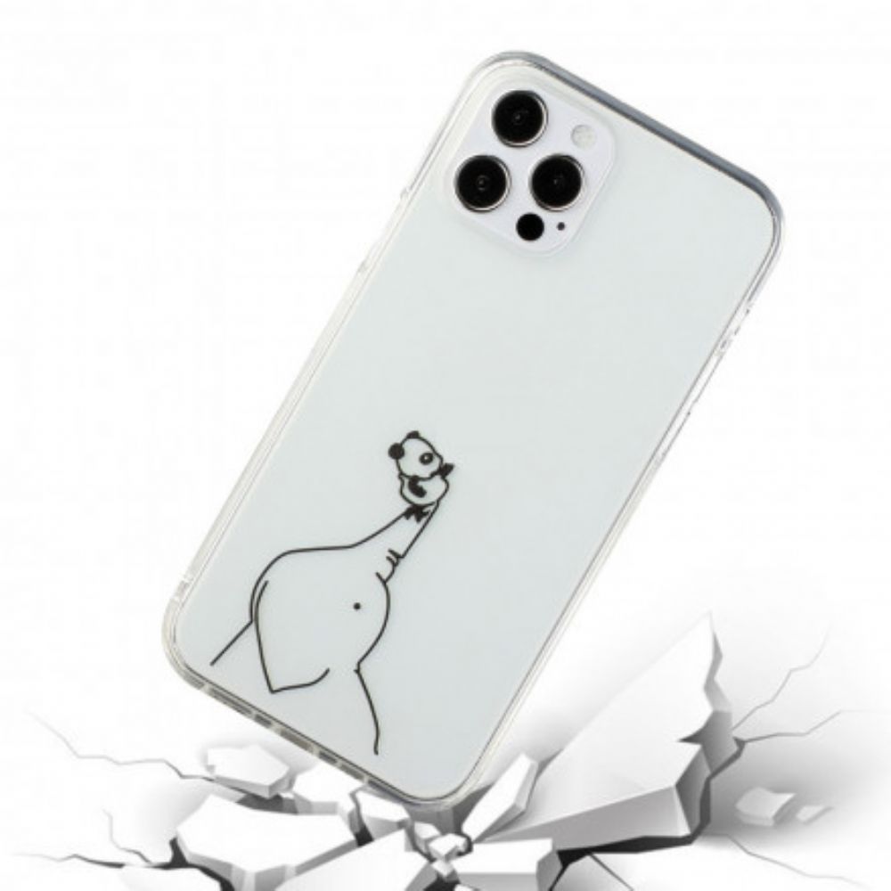 Hoesje voor iPhone 12 / 12 Pro Panda Logo Spellen