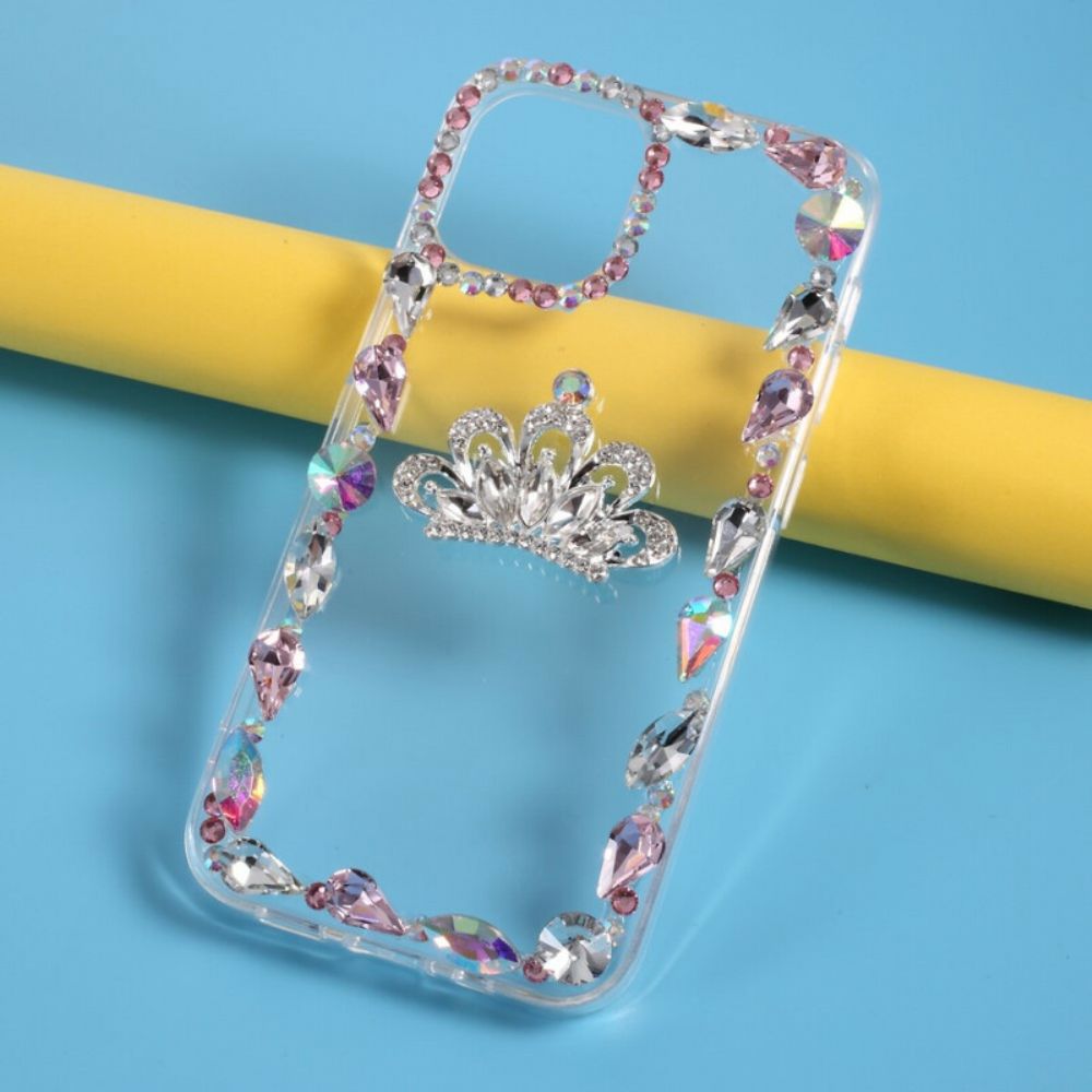 Hoesje voor iPhone 12 / 12 Pro Siliconen En Strass