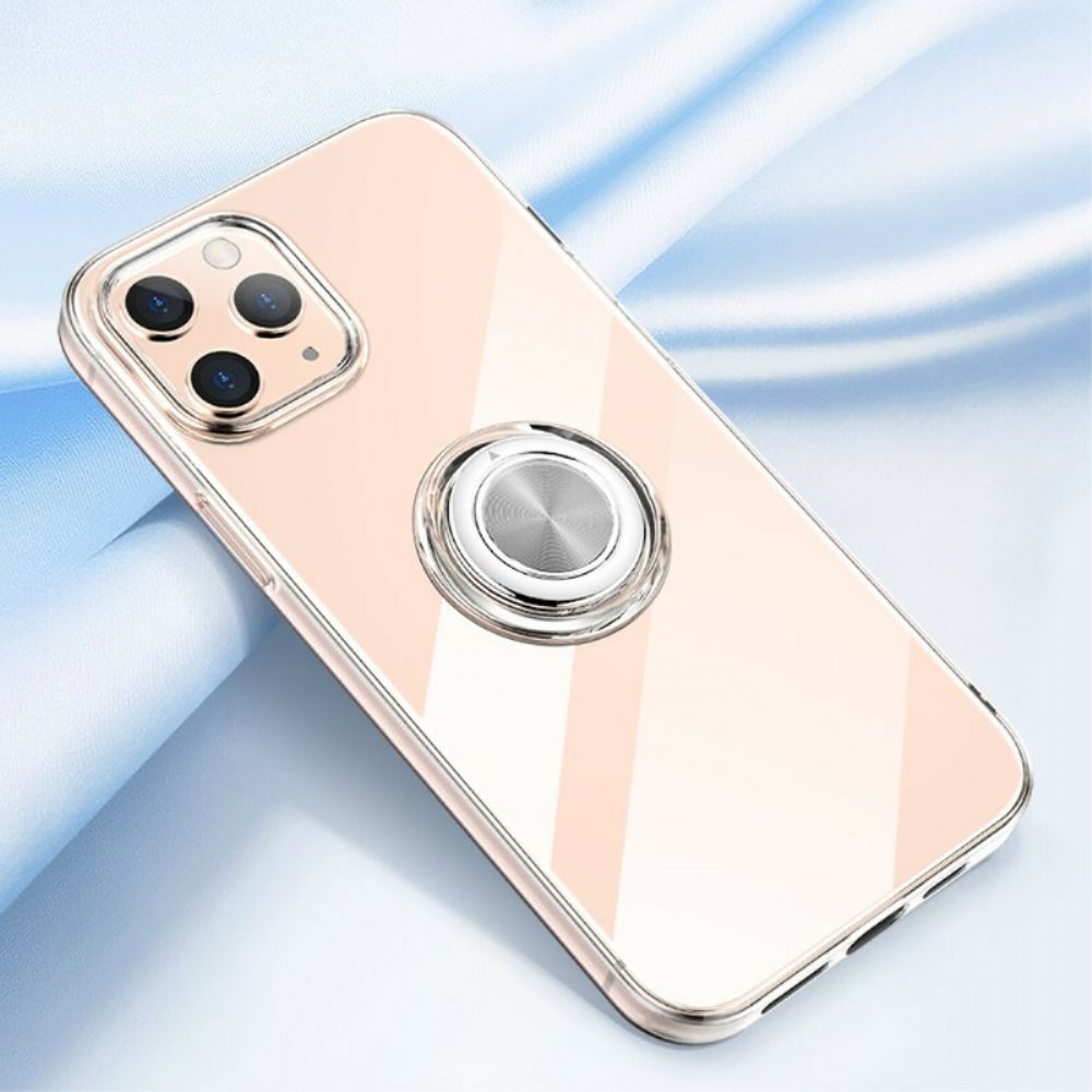 Hoesje voor iPhone 12 / 12 Pro Transparant Met Ring-support