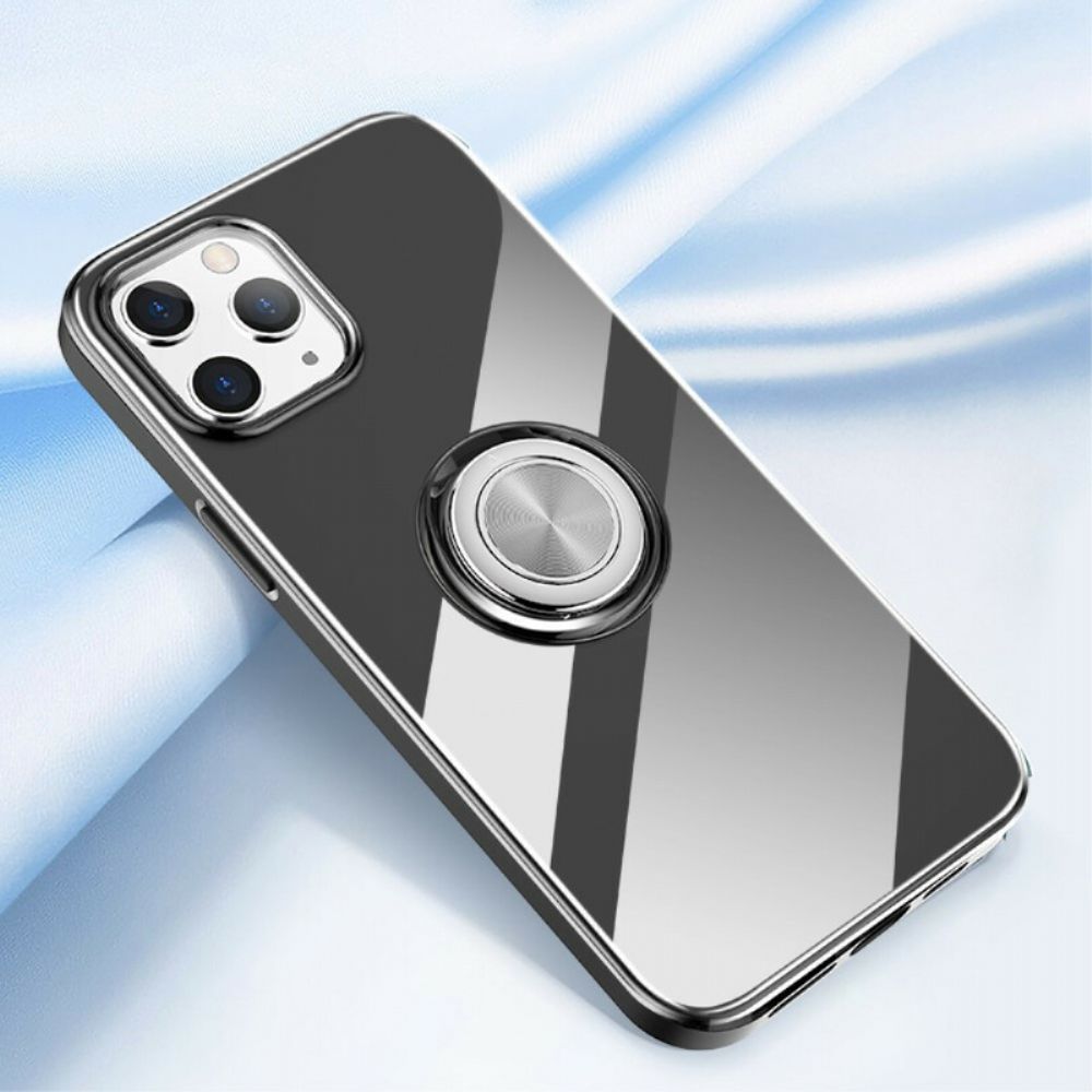 Hoesje voor iPhone 12 / 12 Pro Transparant Met Ring-support