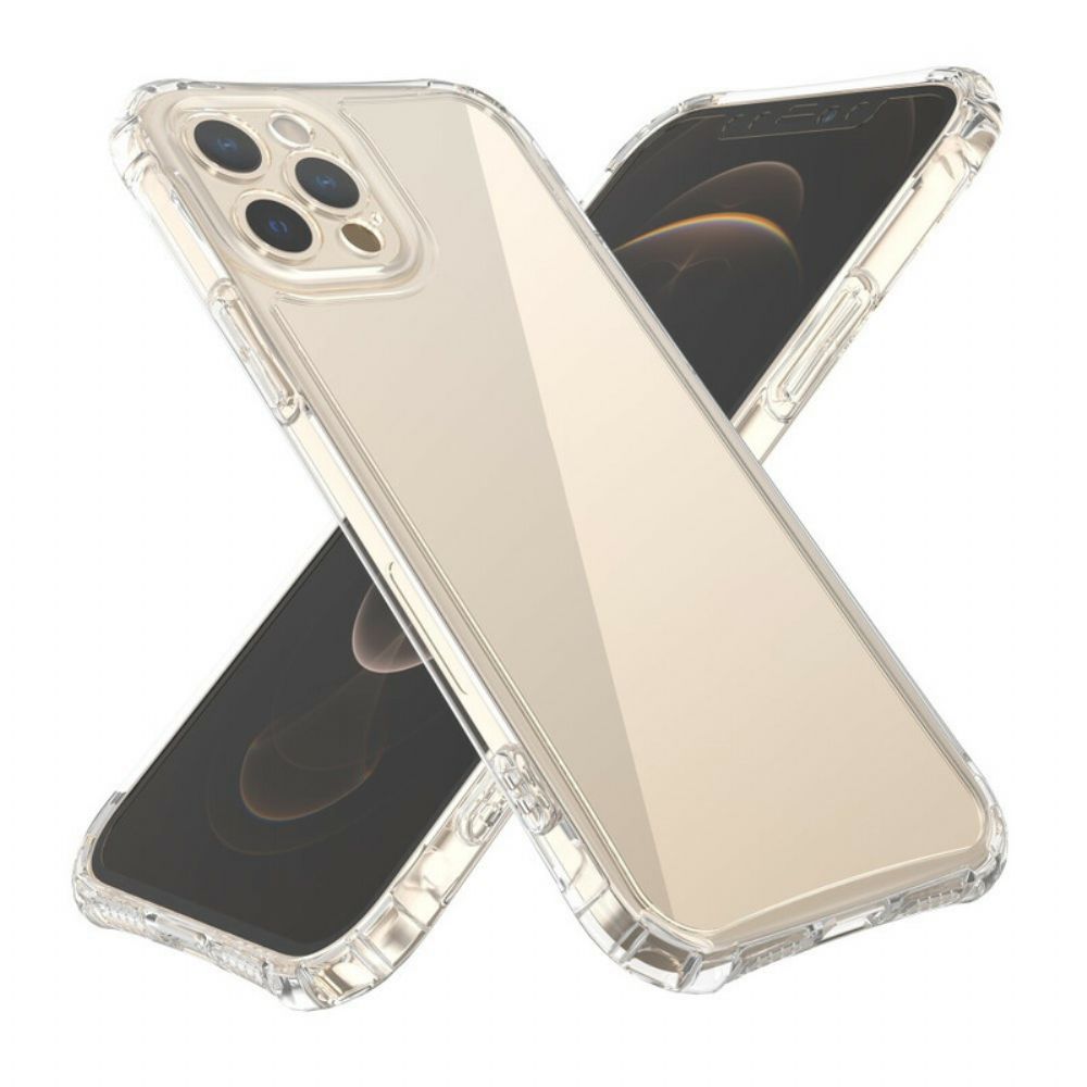 Hoesje voor iPhone 12 / 12 Pro Transparante Leeu Beschermende Kussens