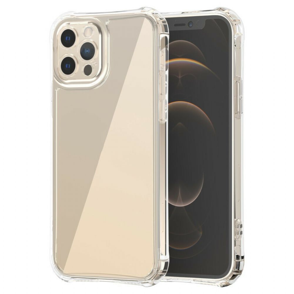 Hoesje voor iPhone 12 / 12 Pro Transparante Leeu Beschermende Kussens