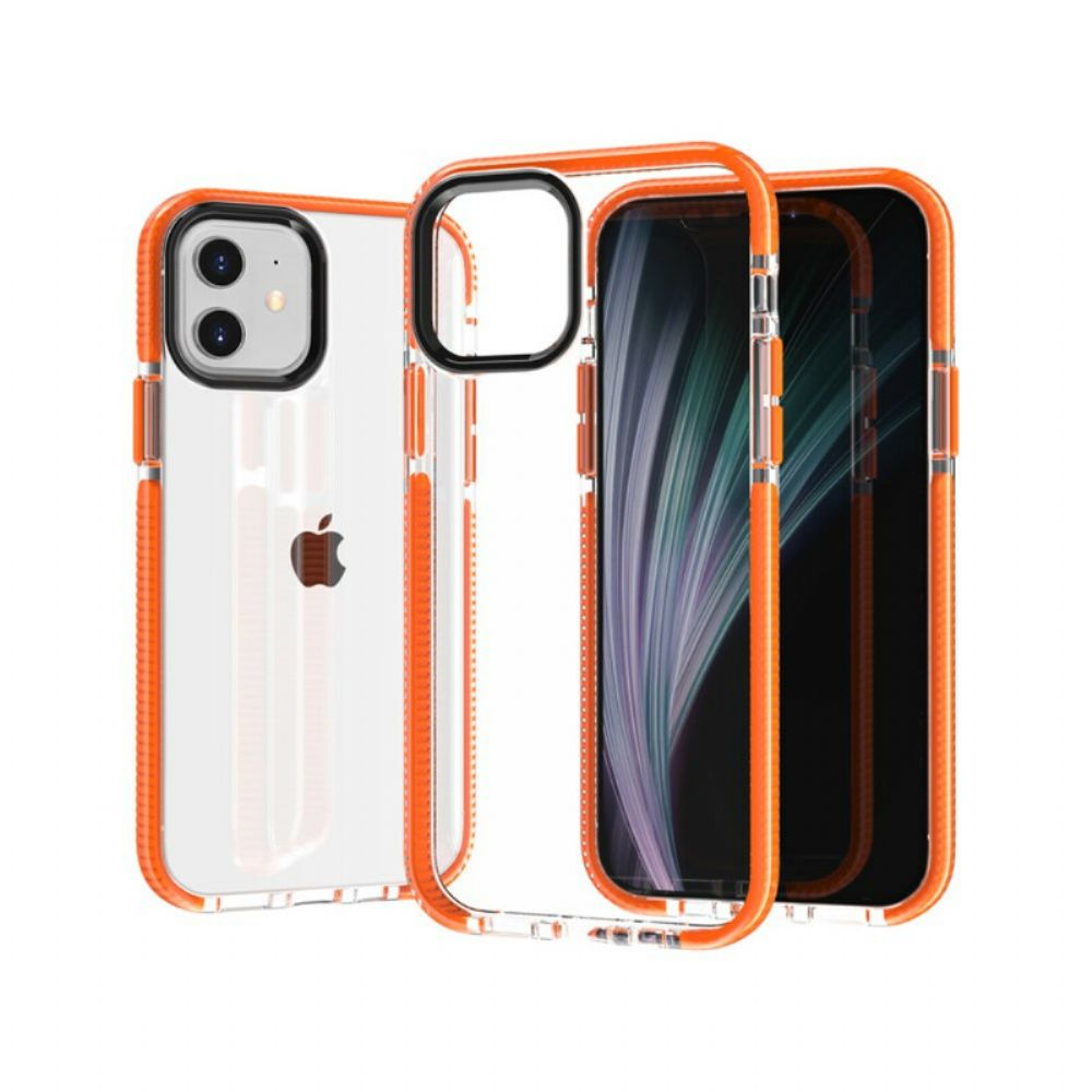 Hoesje voor iPhone 12 / 12 Pro Transparante Siliconen Randen